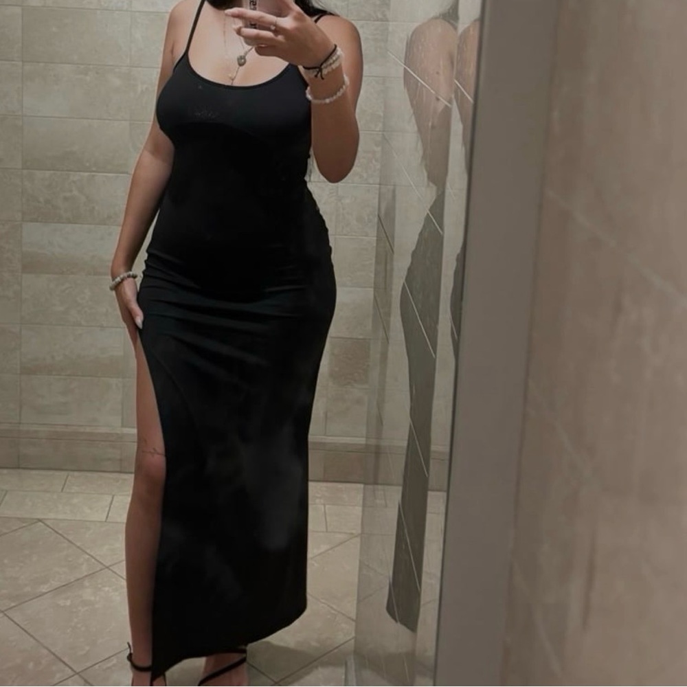 Black Sphaghetti Strap Maxi Dress